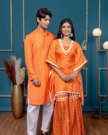 OG BANDHANI ORANGE COUPLE