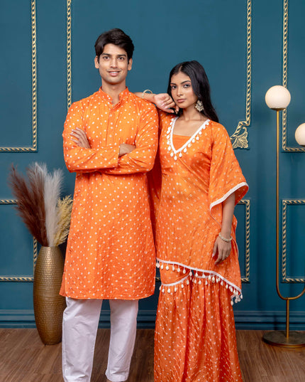 OG BANDHANI ORANGE COUPLE