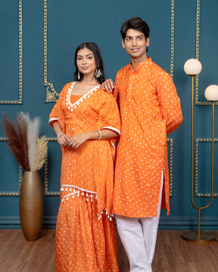 OG BANDHANI ORANGE COUPLE