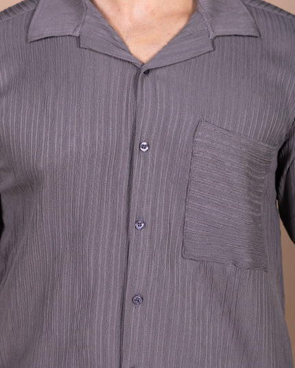 Grey Crinkle Co-ord