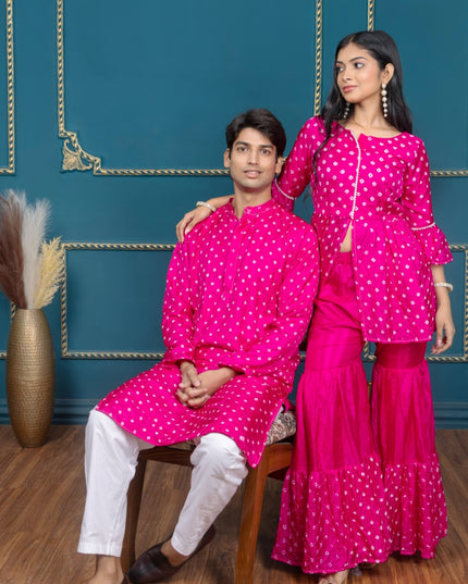 OG BANDHANI PINK COUPLE