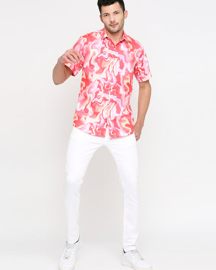 Pink Fluid Art Shirt