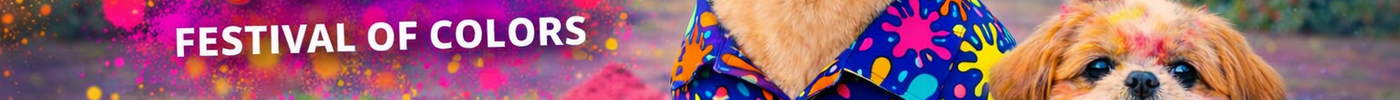 Holi Special Dog Clothes 2026 – Best Holi Outfit for Dogs in India | Colorful Dog Shirts by 15Button