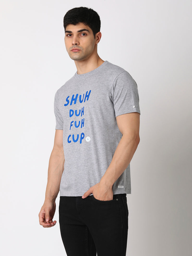 Shuh Duh Fuh Cup Round Neck Men T-shirt