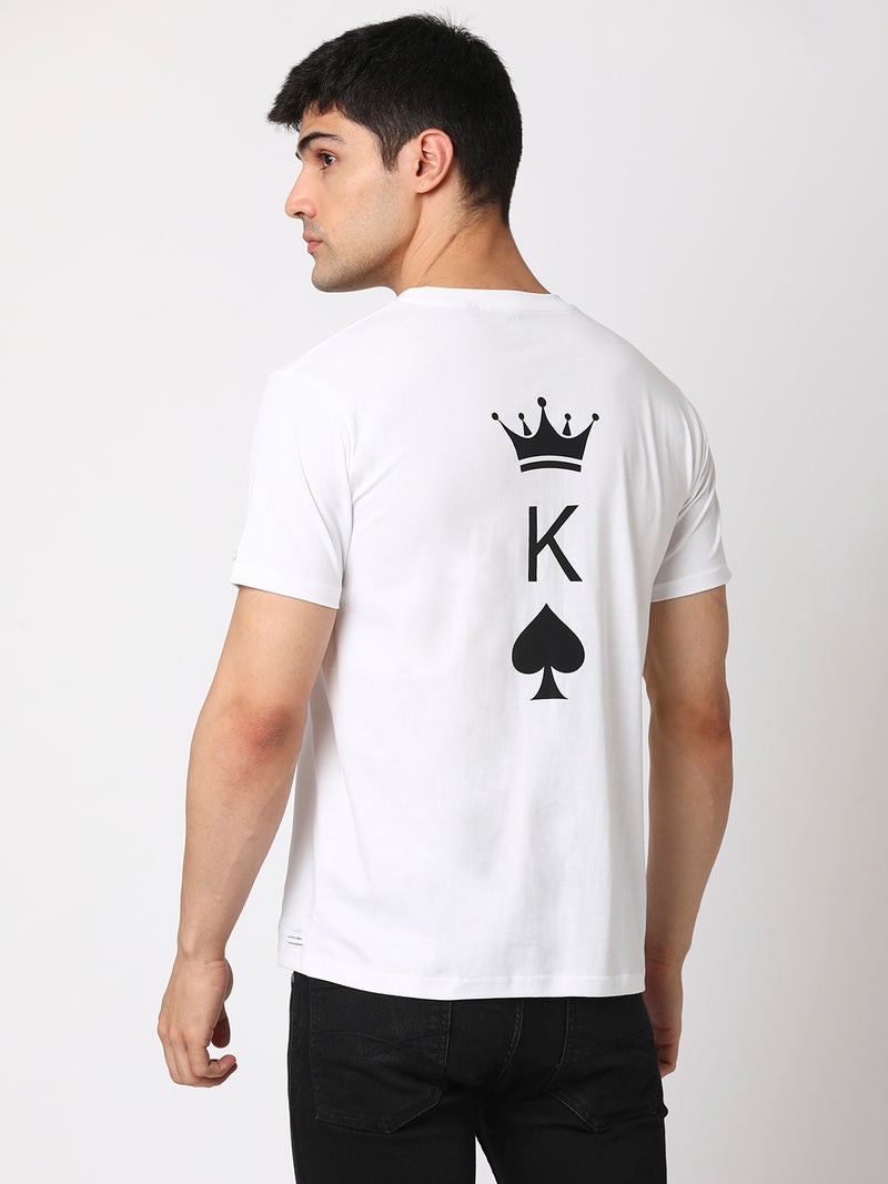 King Poker Men Round Neck T-shirt