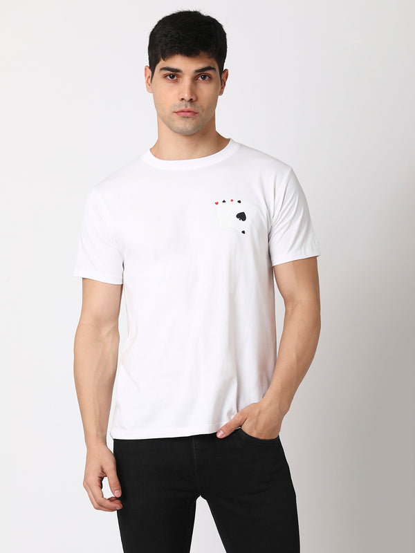 King Poker Men Round Neck T-shirt