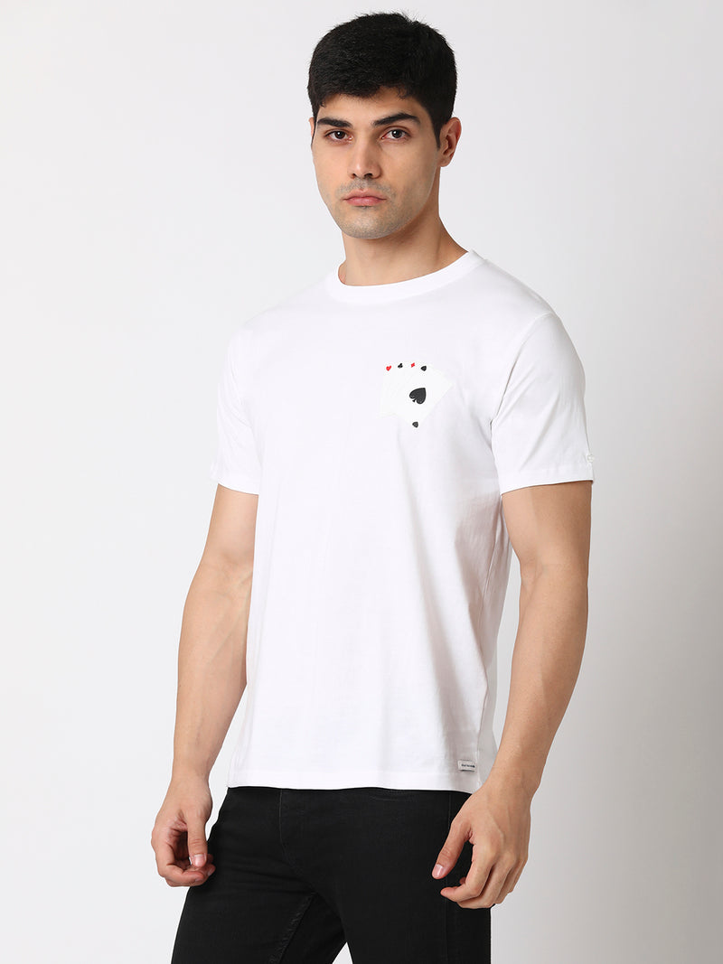 King Poker Men Round Neck T-shirt