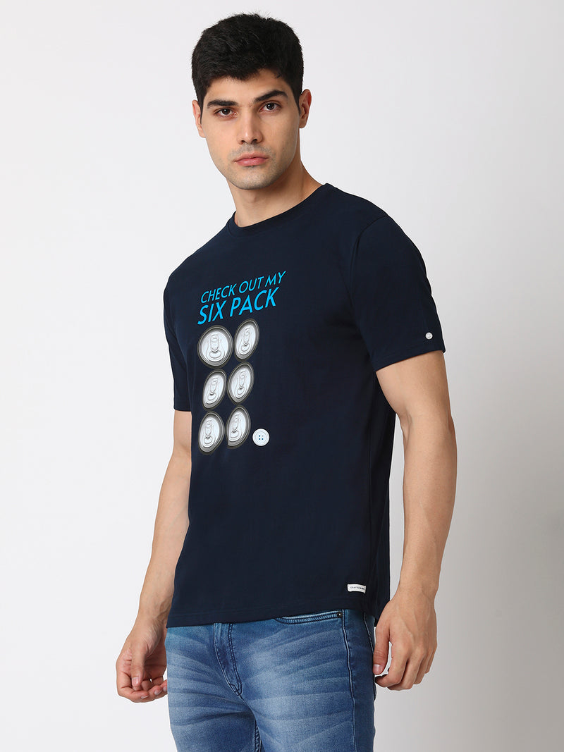 Checkout My Six Pack Round Neck Men T-shirt