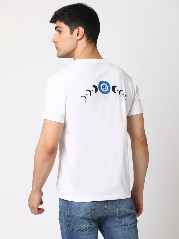 Evil Eye Lucky Men Round Neck T-shirt