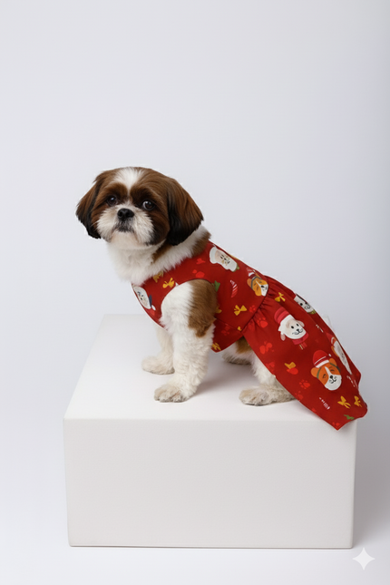SANTA PAWS DOG DRESS