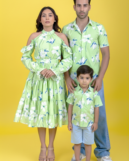 Lime Lily Couple and Son