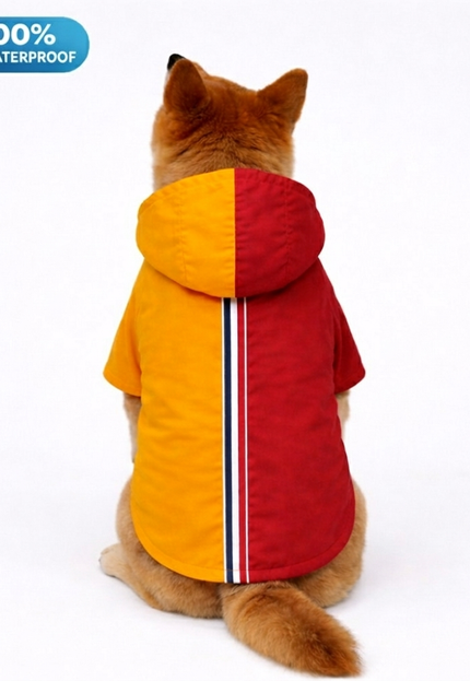 15 Furries Urban Colorblock Dog Raincoat (100 % Waterproof)
