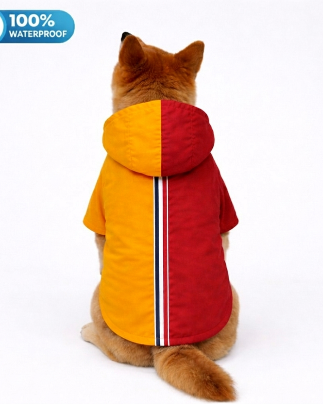 15 Furries Urban Colorblock Dog Raincoat (100 % Waterproof)
