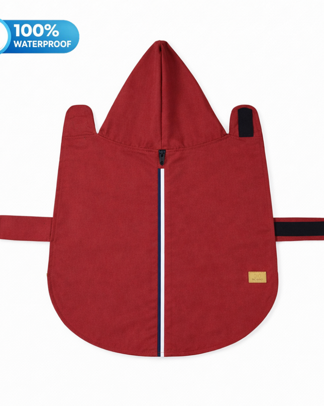 15 Furries Urban Red Dog Raincoat (100 % Waterproof)