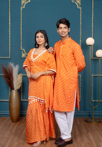 OG BANDHANI ORANGE COUPLE