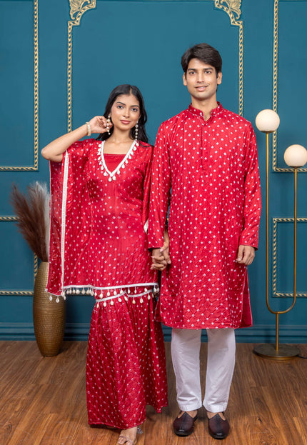 OG BANDHANI RED COUPLE