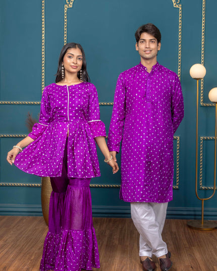 OG BANDHANI PURPLE COUPLE