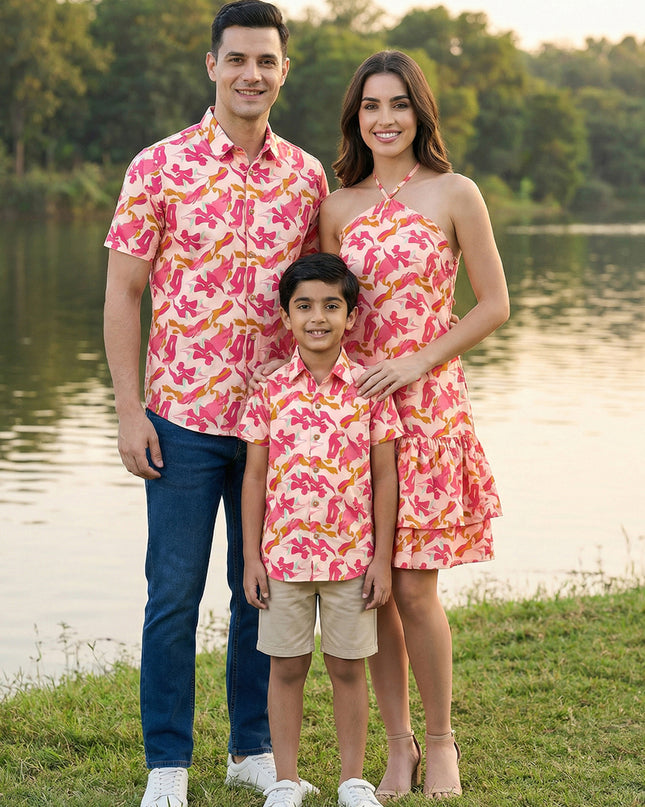 Grapefruit Couple and Son