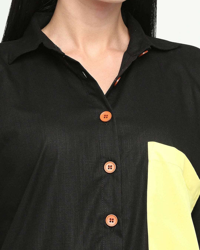 LITT Black Shirt Dress