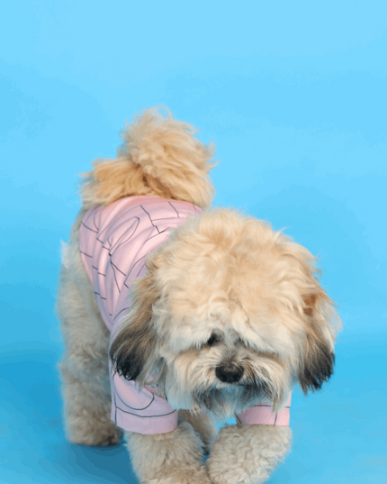 Pink Satin Dog Shirt