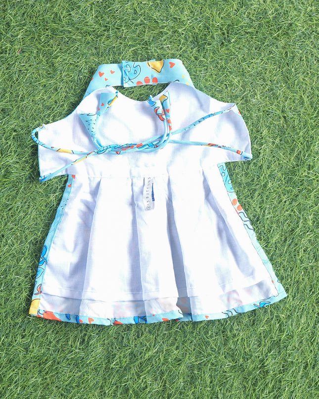 Monstera Tropical Dog Dress