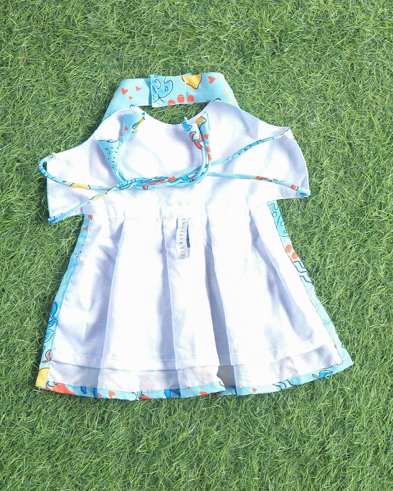 Monstera Tropical Dog Dress