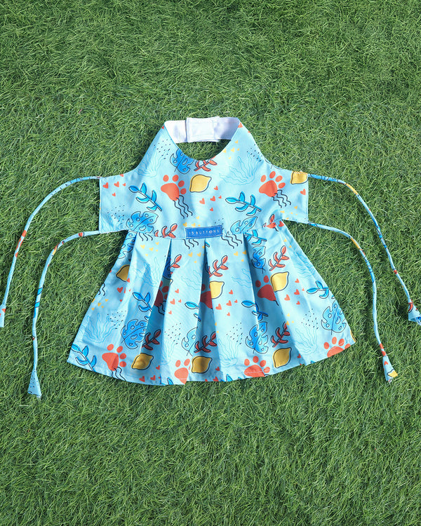 Monstera Tropical Dog Dress