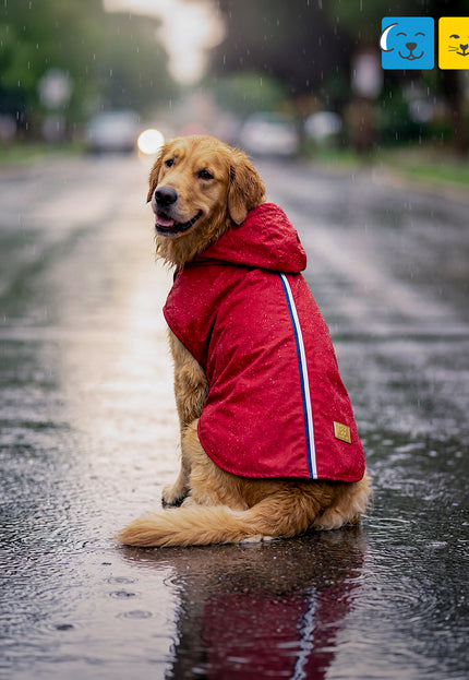 15 Furries Urban Red Dog Raincoat (100 % Waterproof)