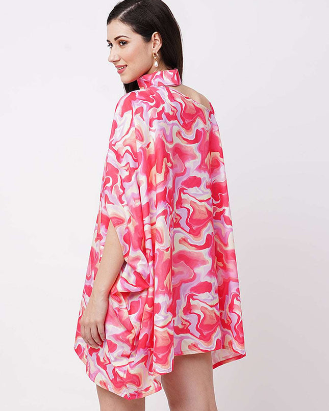 Pink Fluid Art Top