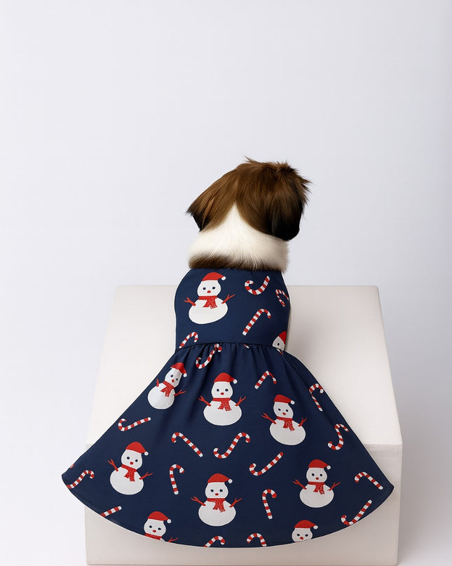 SNOWMAN DOG DRESS