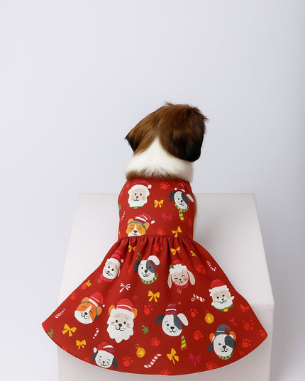 SANTA PAWS DOG DRESS