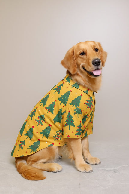 TREE-MENDOUS JOY (MUSTARD)  DOG SHIRT