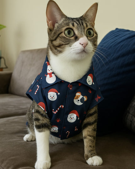SNOWMAN CAT SHIRT