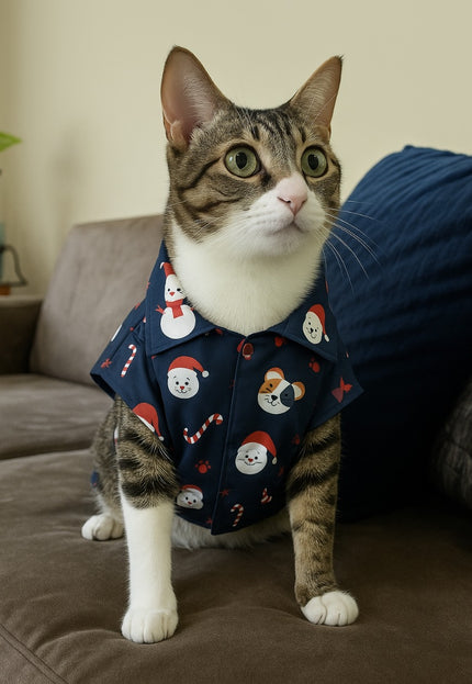 SNOWMAN CAT SHIRT