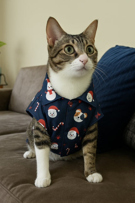 SNOWMAN CAT SHIRT