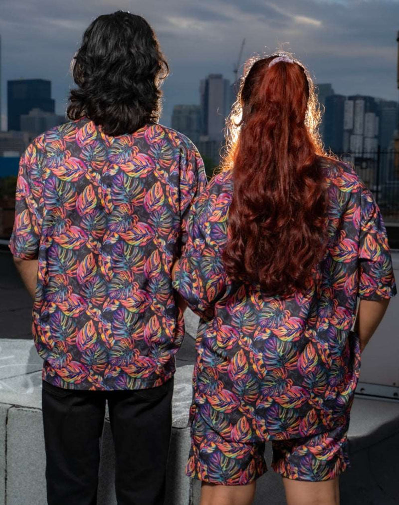 Neon Tropical Couple
