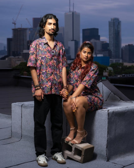 Neon Tropical Couple
