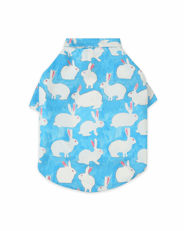 Blue Bunny Dog Shirt
