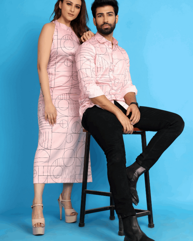 Pink Satin Couple