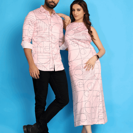 Pink Satin Couple