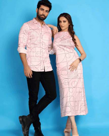 Pink Satin Couple