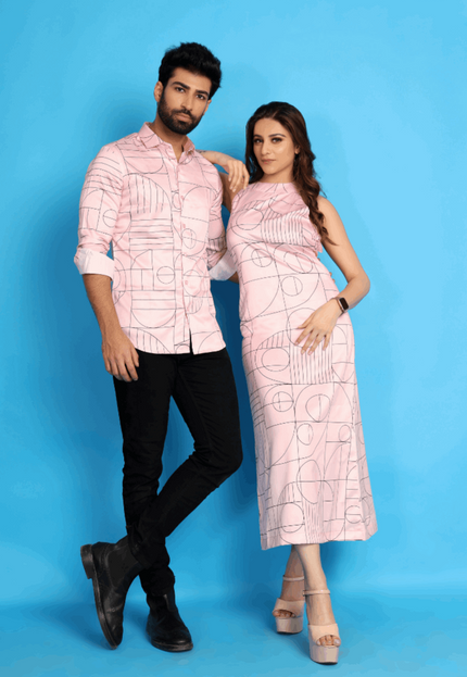 Pink Satin Couple