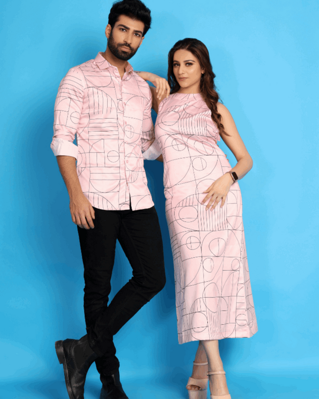 Pink Satin Couple