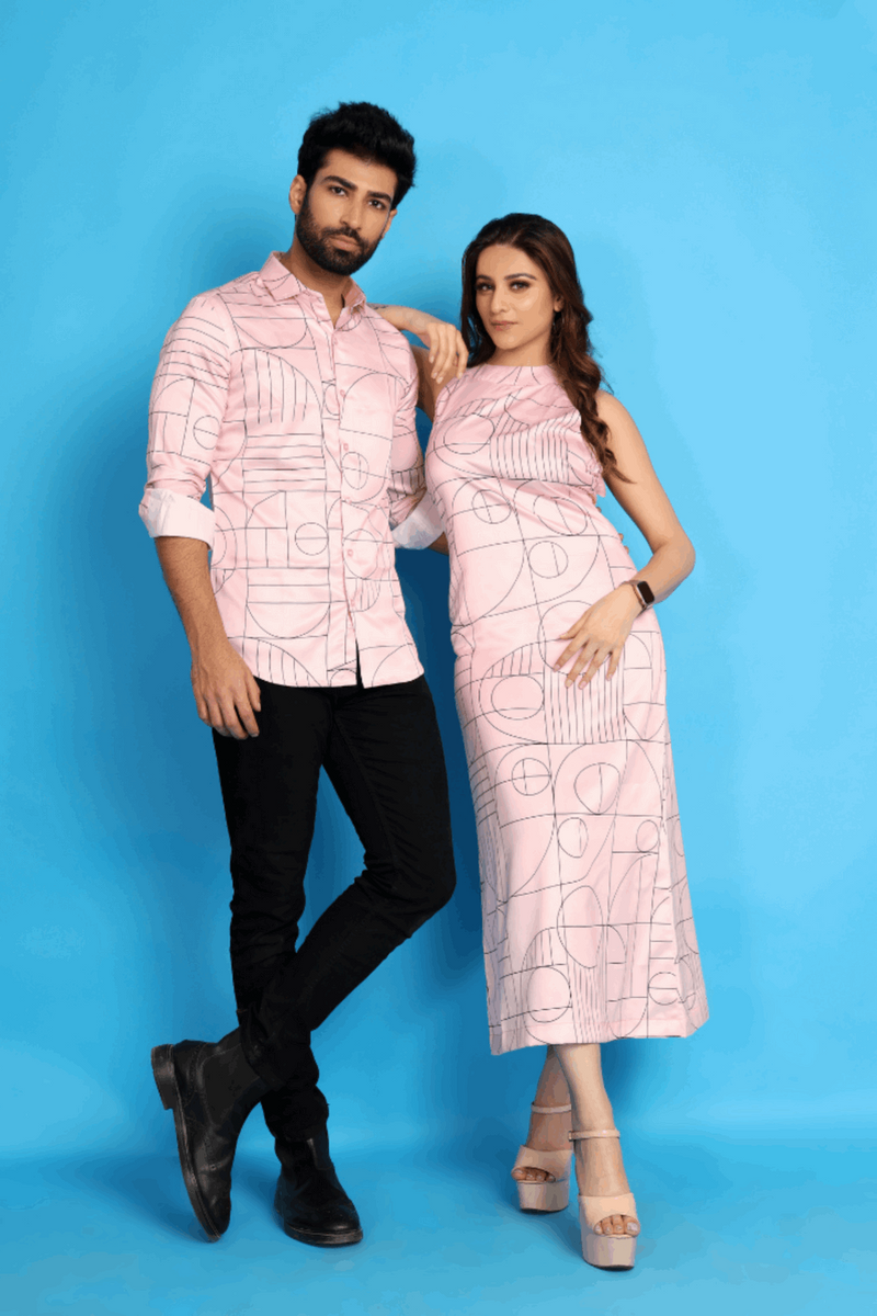 Pink Satin Couple