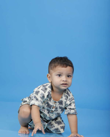 Elephant Kurta Co-ord Boy
