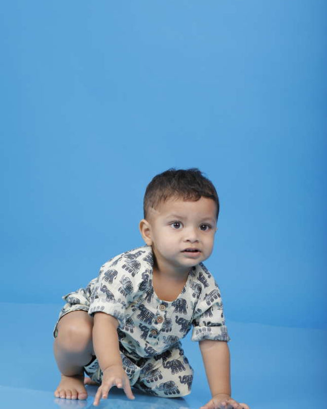 Elephant Kurta Co-ord Boy