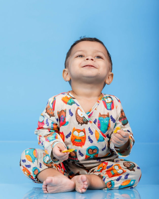 Joyful Owl Co-ord Set Boy