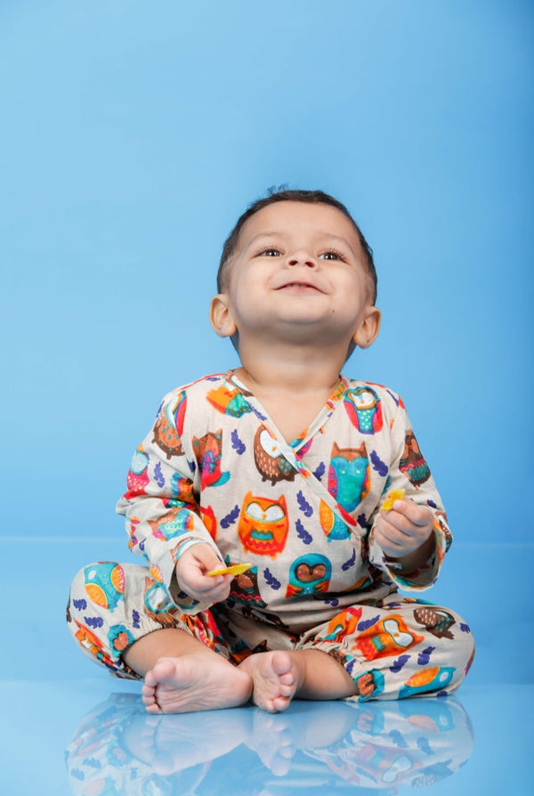 Joyful Owl Co-ord Set Boy