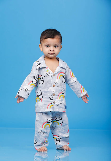 Colorful Panda Sleep Suit Boy