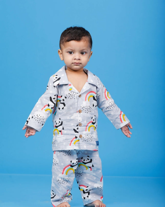 Colorful Panda Sleep Suit Boy